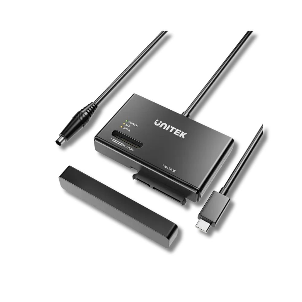 Unitek S1232A01 SSD M.2 NVMe and SATA 2.5/3.5 Enclosure Adapter - متجر TT Tab للتقنيات الحديثة