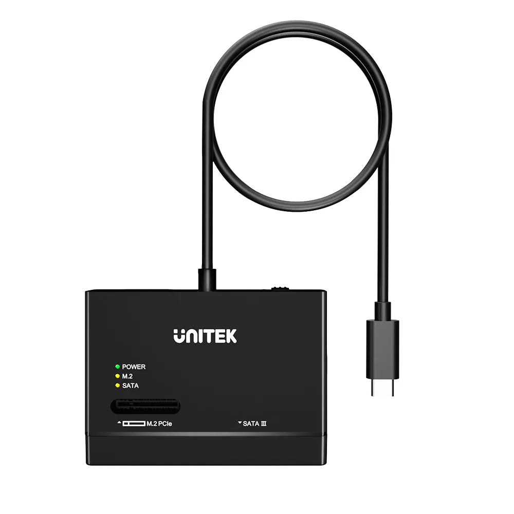 Unitek S1232A01 SSD M.2 NVMe and SATA 2.5/3.5 Enclosure Adapter - متجر TT Tab للتقنيات الحديثة