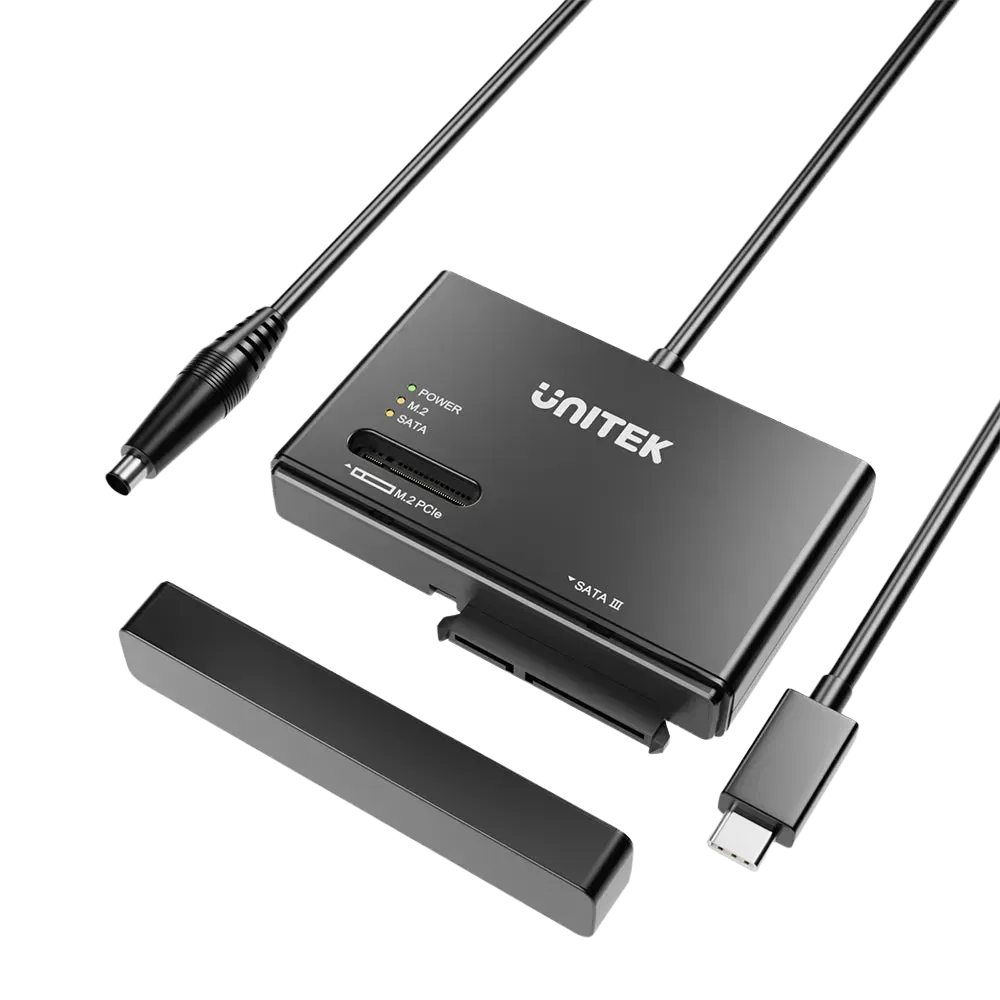 Unitek S1232A01 SSD M.2 NVMe and SATA 2.5/3.5 Enclosure Adapter - متجر TT Tab للتقنيات الحديثة