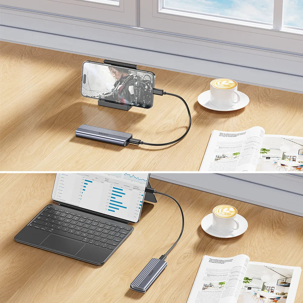 Unitek S1241B01 M.2 PCIe NVMe SSD Enclosure Support up to 8TB - للتقنيات الحديثة TT TAB متجر