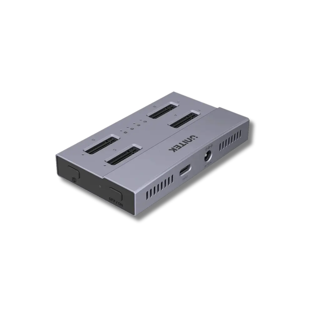 Unitek S1243BGY01 USB4 4-Bay M.2 SSD Docking Station Support Offline Clone - متجر TT Tab للتقنيات الحديثة