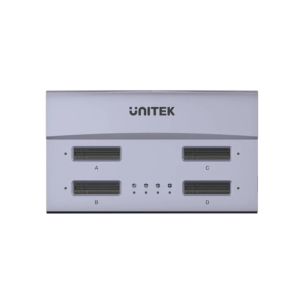 Unitek S1243BGY01 USB4 4-Bay M.2 SSD Docking Station Support Offline Clone - متجر TT Tab للتقنيات الحديثة