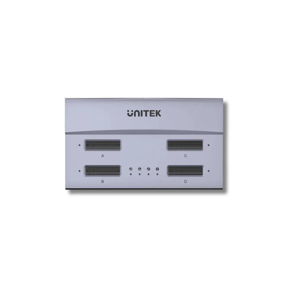 Unitek S1243BGY01 USB4 4-Bay M.2 SSD Docking Station Support Offline Clone - متجر TT Tab للتقنيات الحديثة
