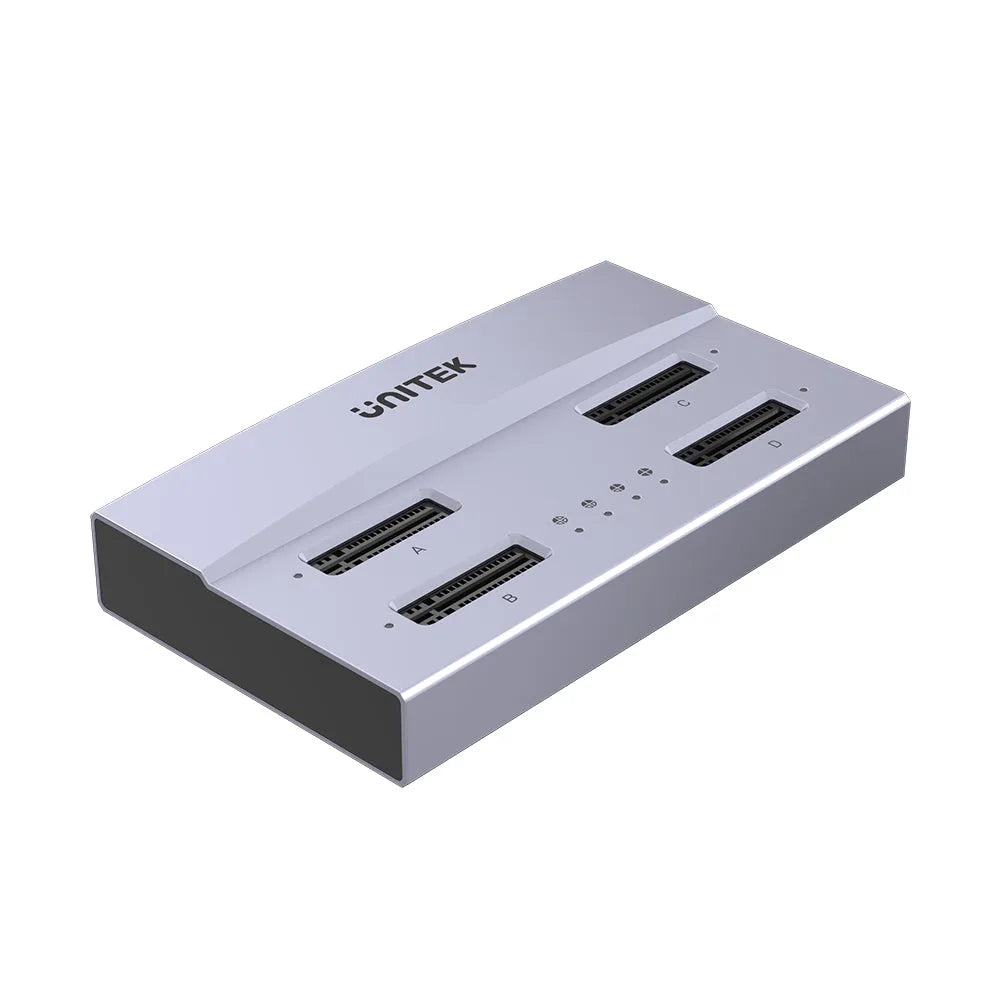 Unitek S1243BGY01 USB4 4-Bay M.2 SSD Docking Station Support Offline Clone - متجر TT Tab للتقنيات الحديثة