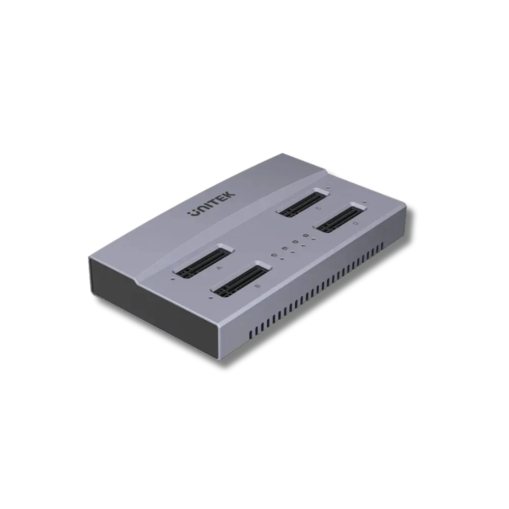 Unitek S1243BGY01 USB4 4-Bay M.2 SSD Docking Station Support Offline Clone - متجر TT Tab للتقنيات الحديثة