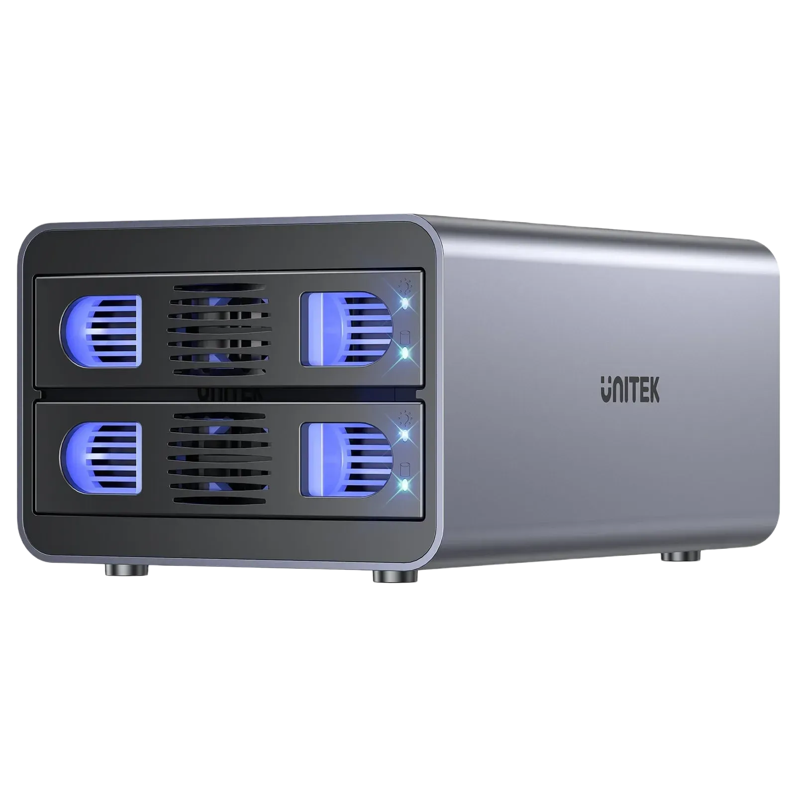 Unitek S1308C 2 Bay USB-C RAID External Hard Drive Enclosure - للتقنيات الحديثة TT TAB متجر