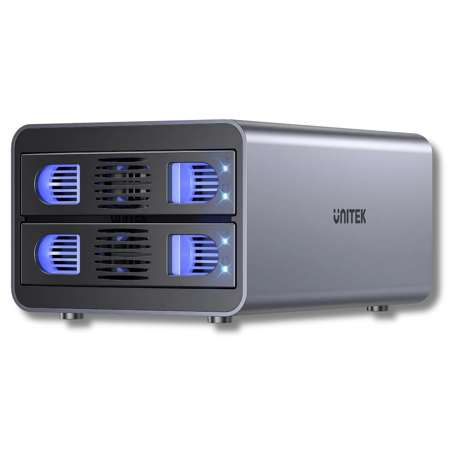 Unitek S1308C 2 Bay USB-C RAID External Hard Drive Enclosure - للتقنيات الحديثة TT TAB متجر