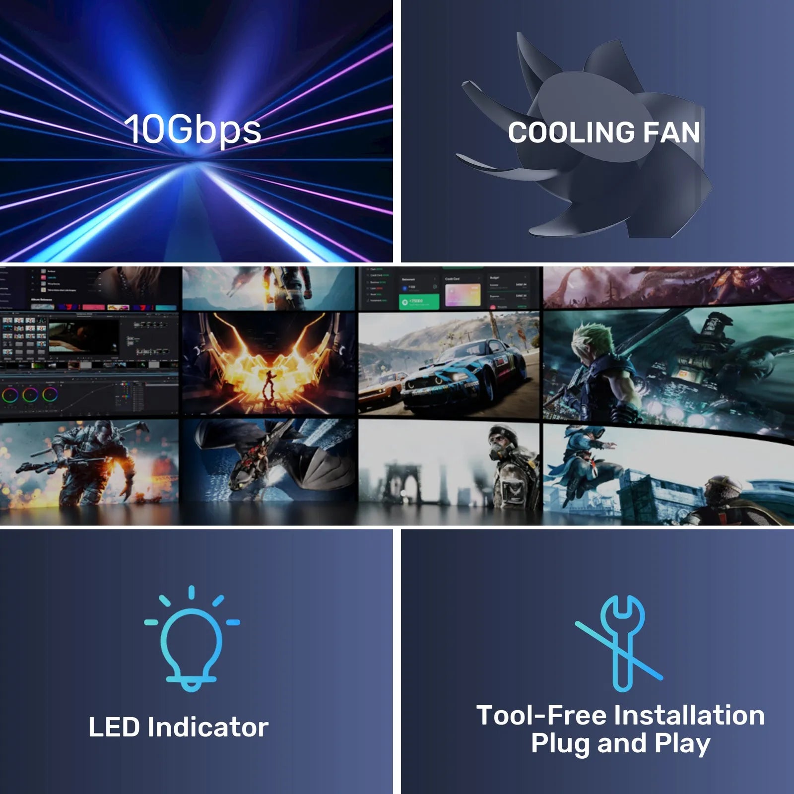 Unitek S1308C 2 Bay USB-C RAID External Hard Drive Enclosure - للتقنيات الحديثة TT TAB متجر