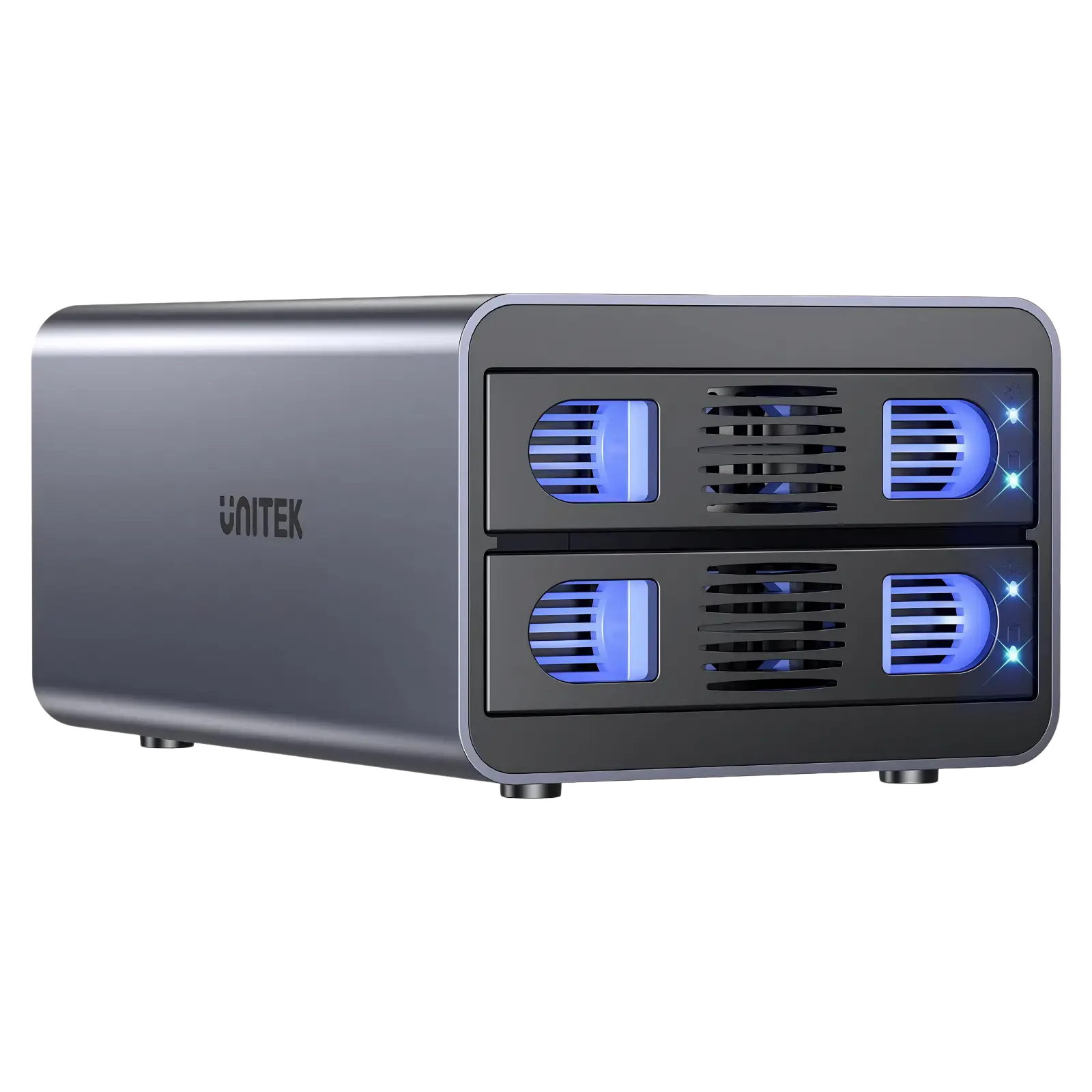 Unitek S1308C 2 Bay USB-C RAID External Hard Drive Enclosure - للتقنيات الحديثة TT TAB متجر