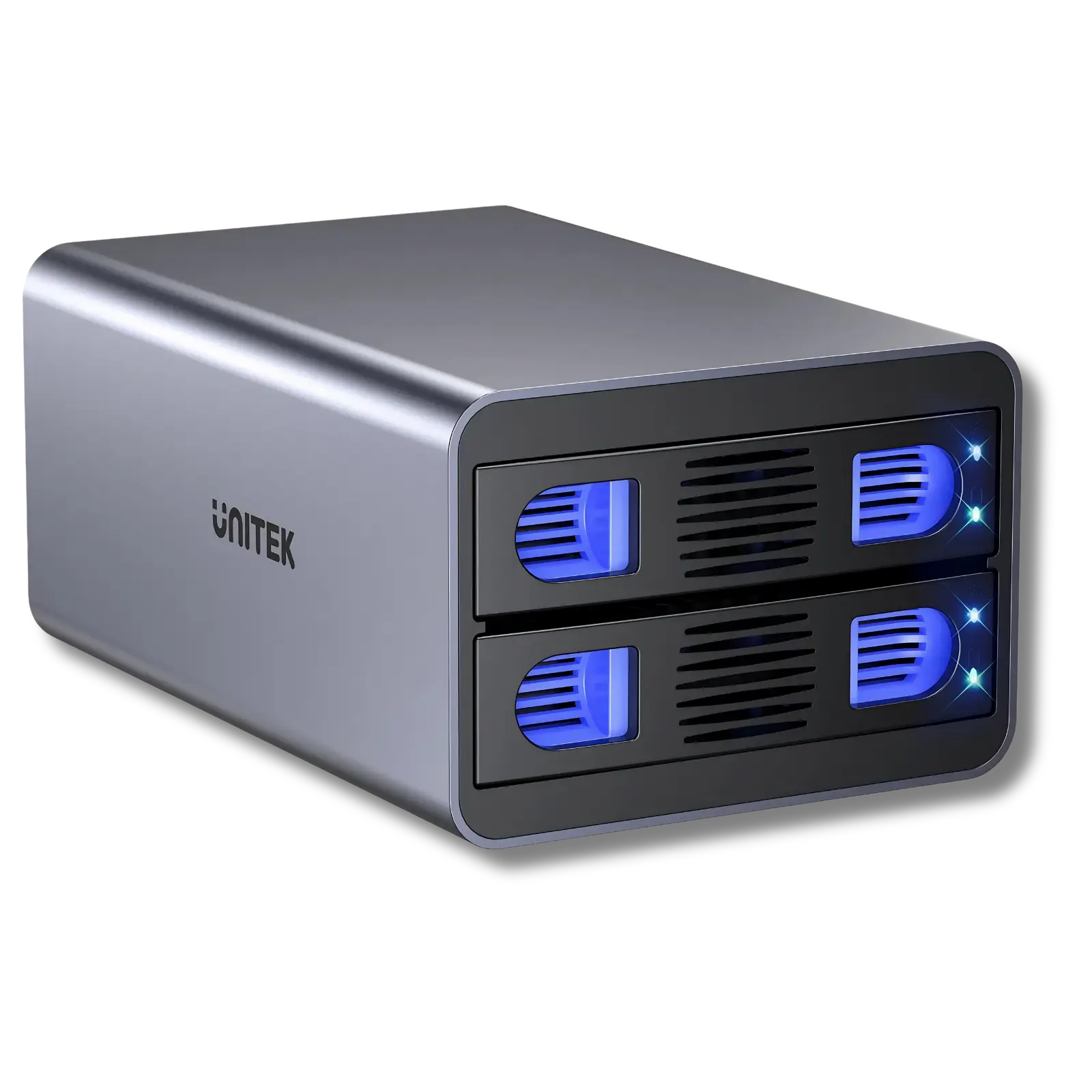 Unitek S1308C 2 Bay USB-C RAID External Hard Drive Enclosure - للتقنيات الحديثة TT TAB متجر
