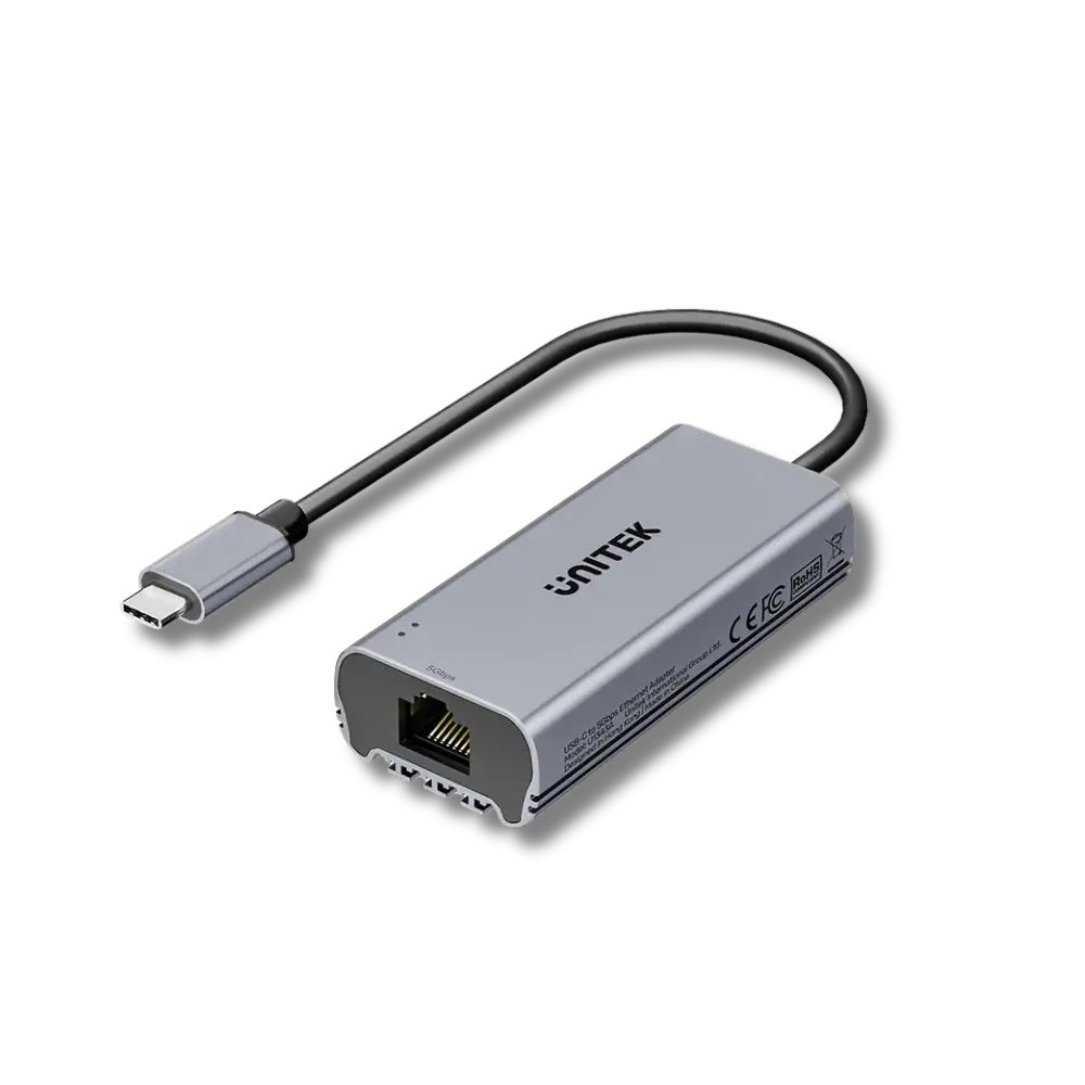 Unitek U1343AGY01 USB-C to 5Gbps Ethernet Adapter - متجر TT Tab للتقنيات الحديثة