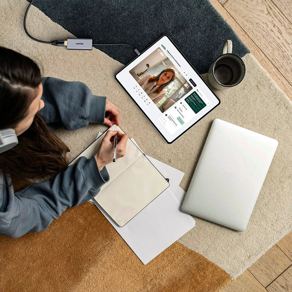 Unitek U1343AGY01 USB-C to 5Gbps Ethernet Adapter - متجر TT Tab للتقنيات الحديثة