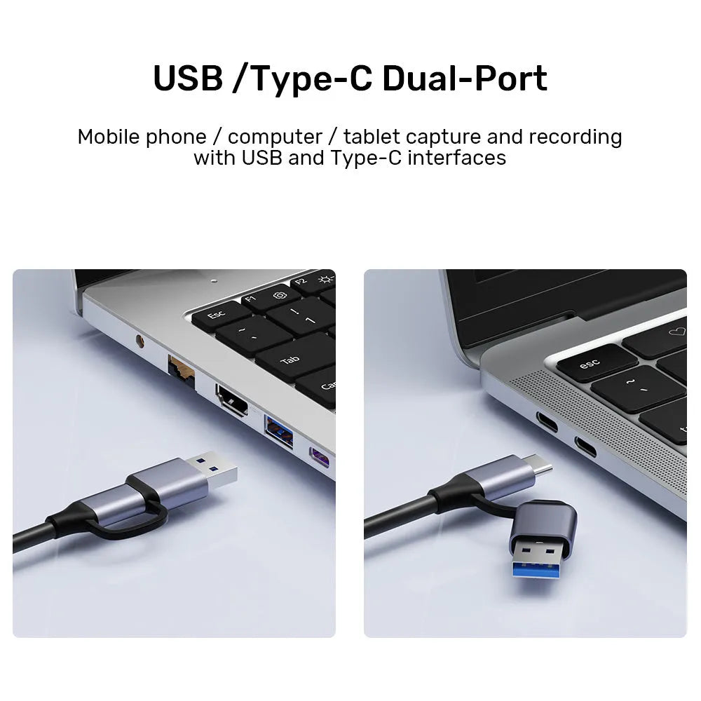 Unitek V1167A HDMI to USB-C/A Video Capture Card - متجر TT Tab للتقنيات الحديثة