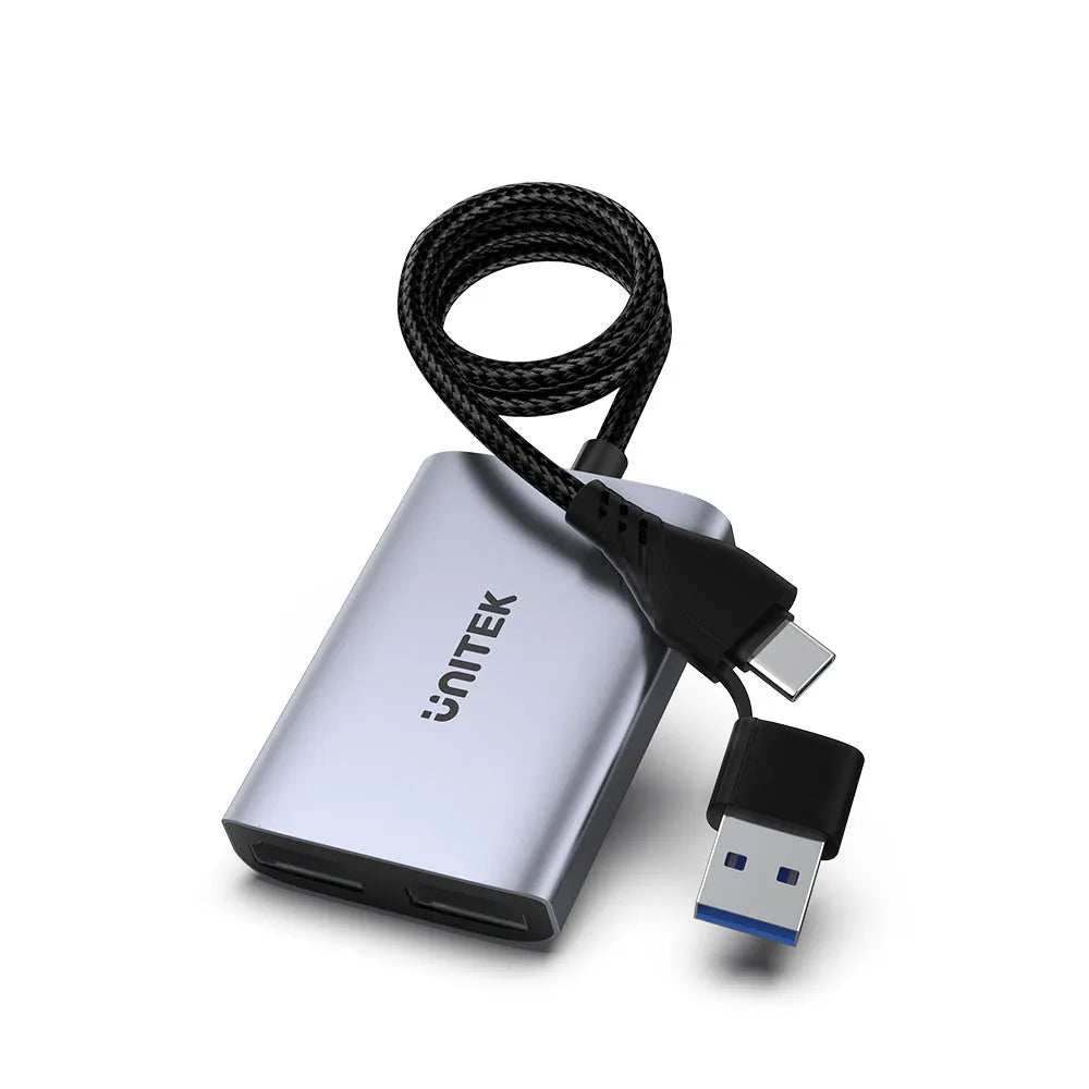 Unitek V1427A01 USB C/A Dual HDMI Adapter - للتقنيات الحديثة TT TAB متجر
