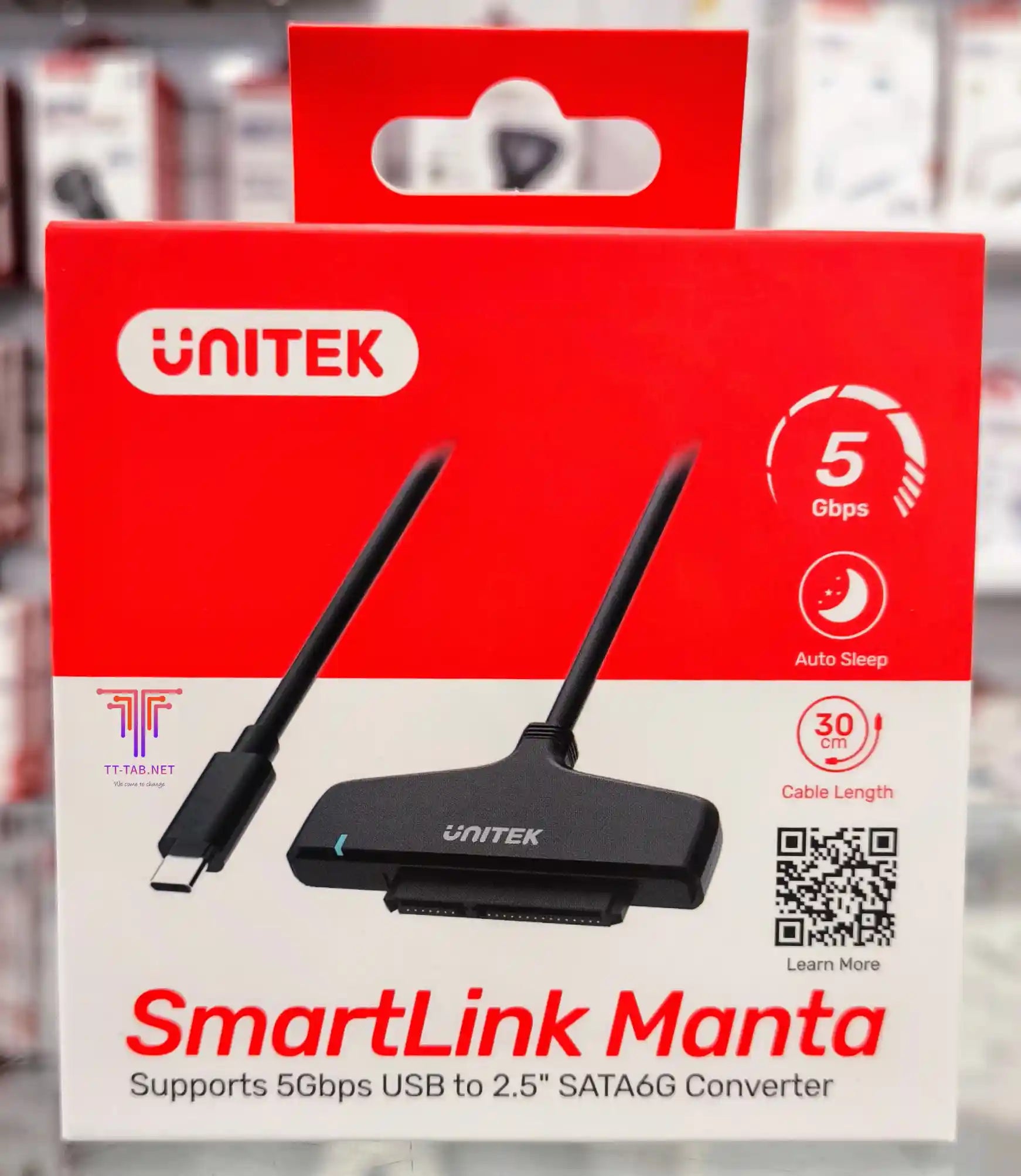 Unitek Y-1096A SmartLink Manta C USB-C to 2.5" SATA III Adapter - للتقنيات الحديثة TT TAB متجر