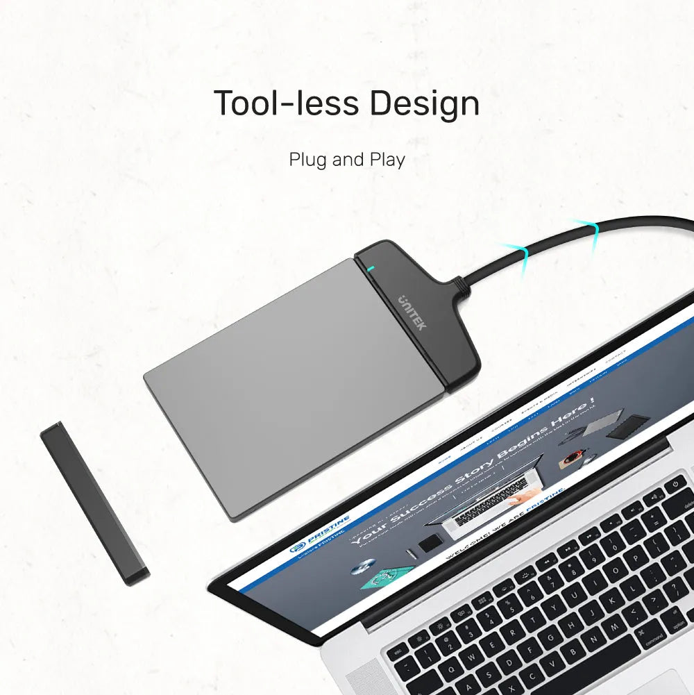 Unitek Y-1096A SmartLink Manta C USB-C to 2.5" SATA III Adapter - للتقنيات الحديثة TT TAB متجر