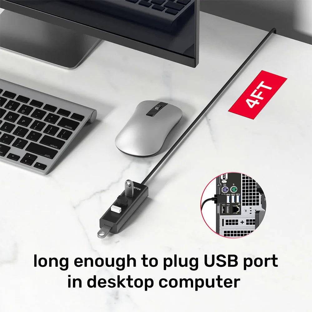 Unitek Y-3089V01 4-in-1 USB-A 5Gbps Hub - متجر TT Tab للتقنيات الحديثة