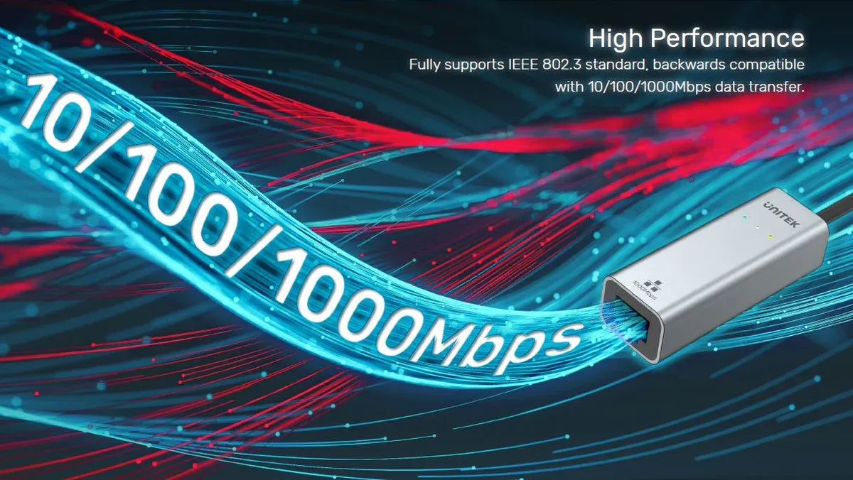 Unitek Y-3465A USB-C/A to Gigabit Ethernet Adapter - متجر TT Tab للتقنيات الحديثة
