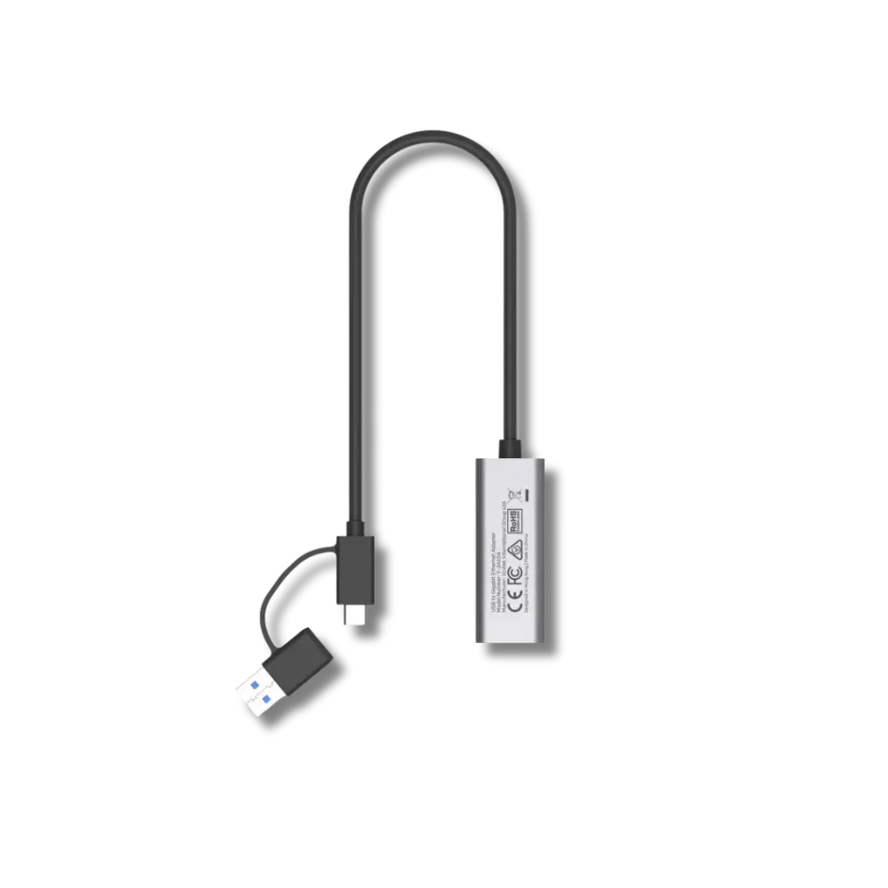 Unitek Y-3465A USB-C/A to Gigabit Ethernet Adapter - متجر TT Tab للتقنيات الحديثة