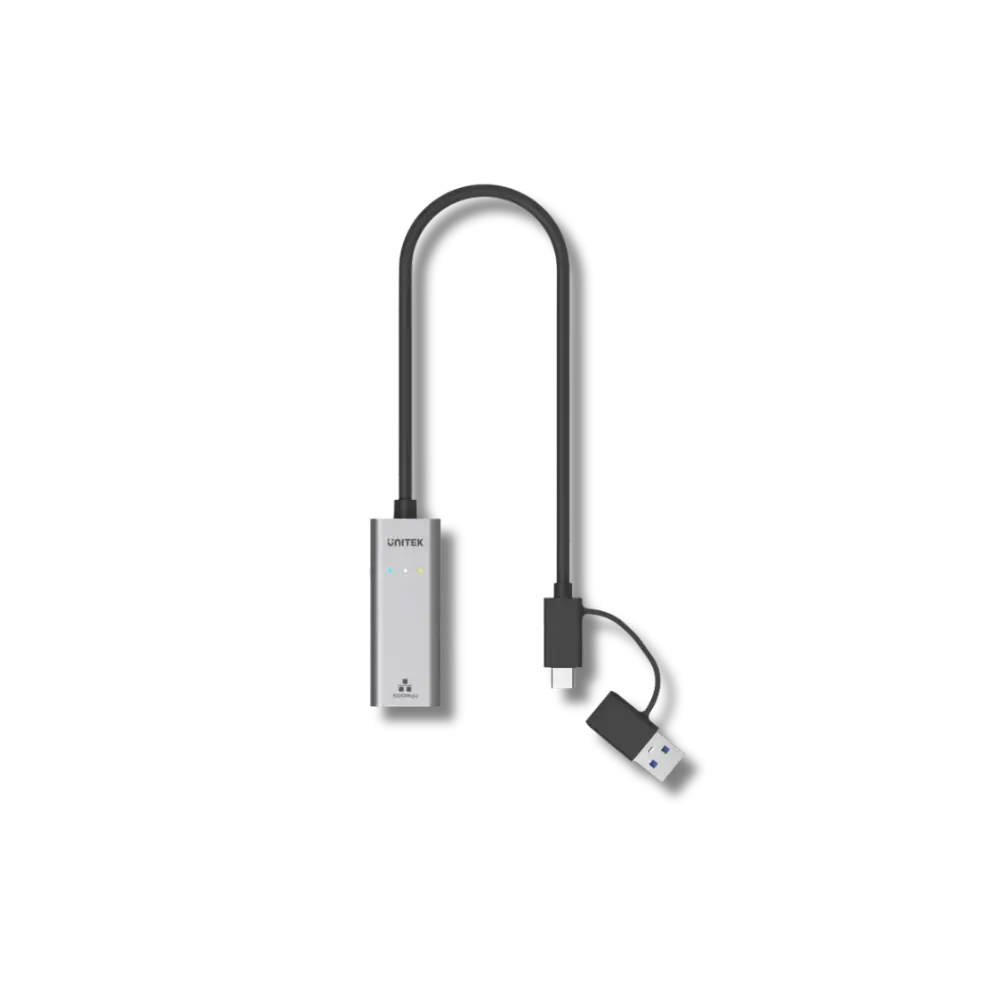 Unitek Y-3465A USB-C/A to Gigabit Ethernet Adapter - متجر TT Tab للتقنيات الحديثة