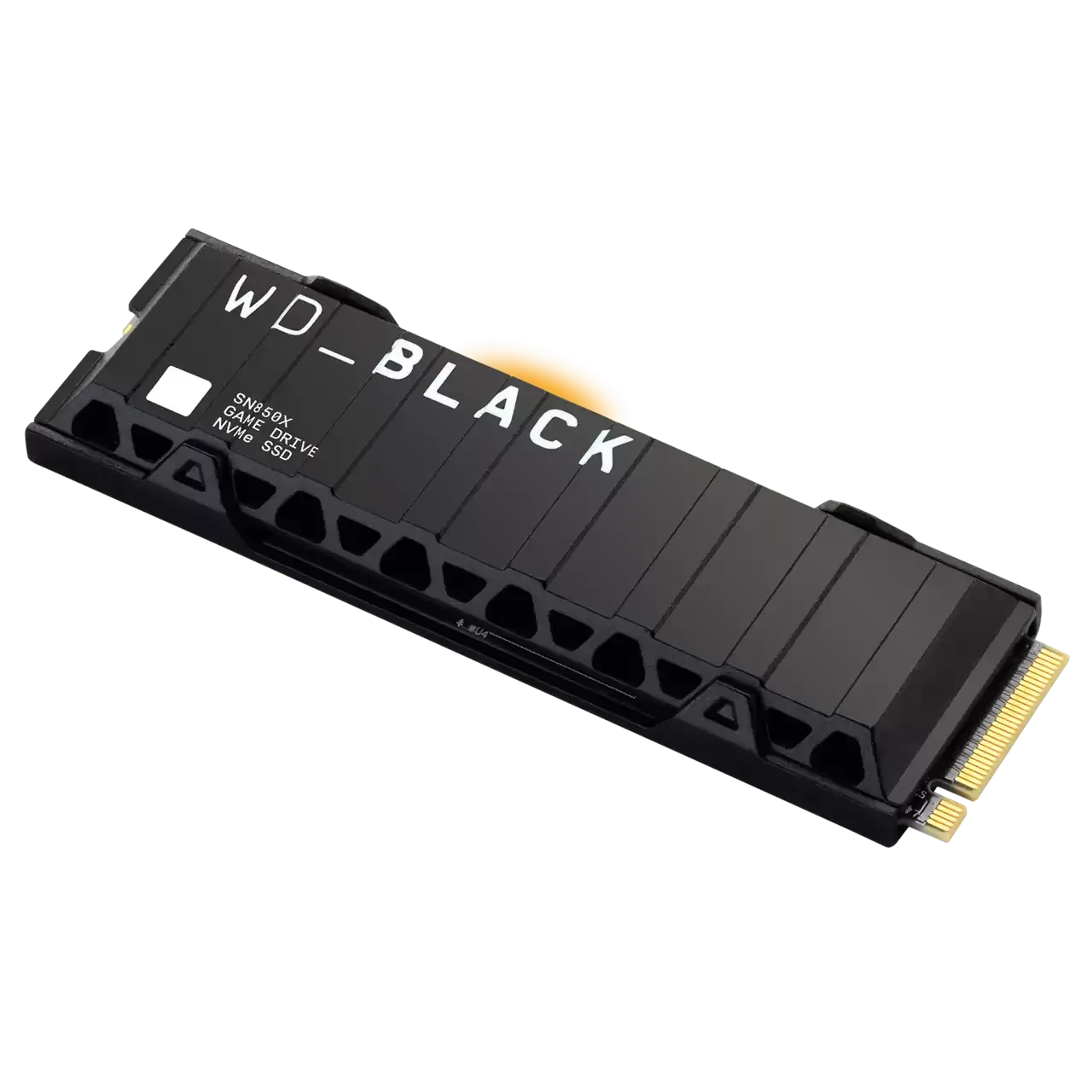 WD Black solid-state drive on a white background