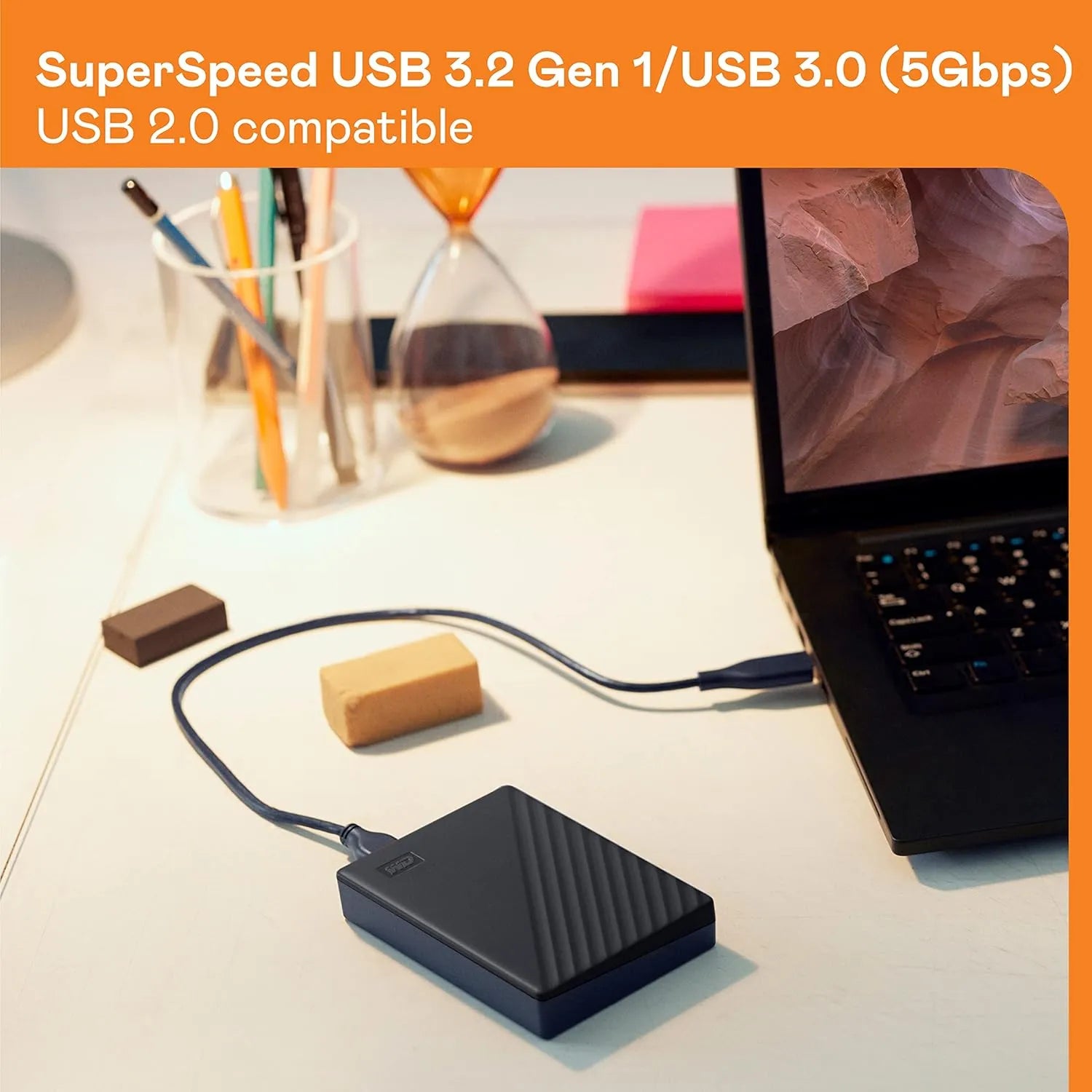WD My Passport Portable HDD - للتقنيات الحديثة TT TAB متجر