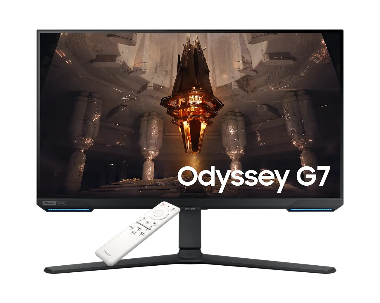Samsung Odyssey G7 Smart 4K IPS 1ms 144Hz HDR400 G-Sync Compatible - للتقنيات الحديثة TT TAB متجر