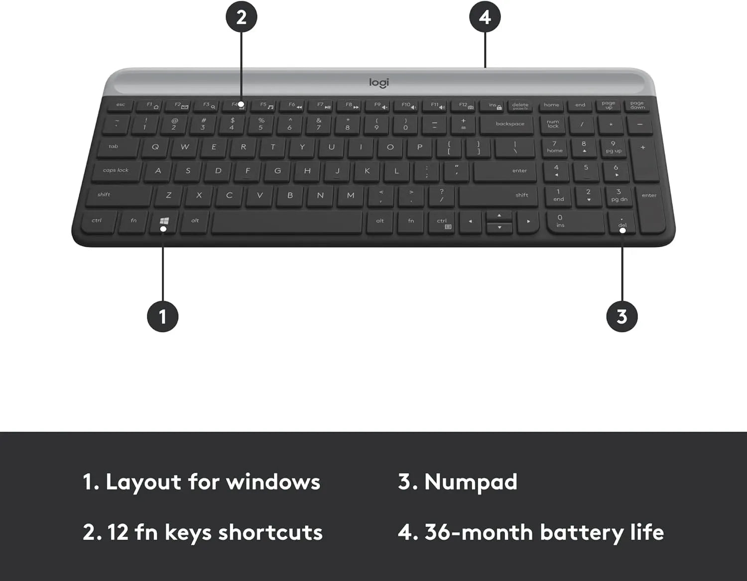Logitech MK470 Slim Combo wireless keyboard and mouse