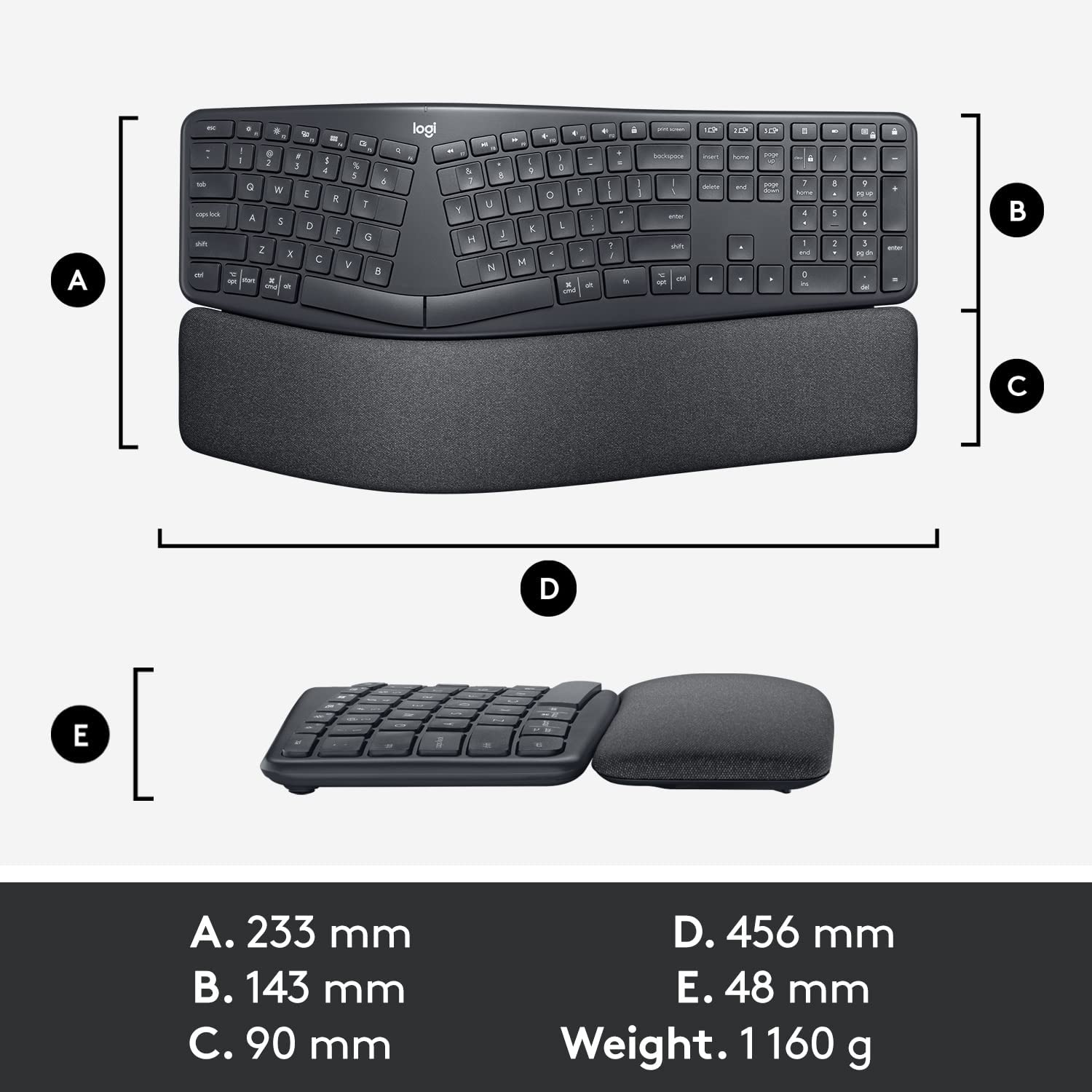 Logitech Ergo K860 Wireless Split Keyboard