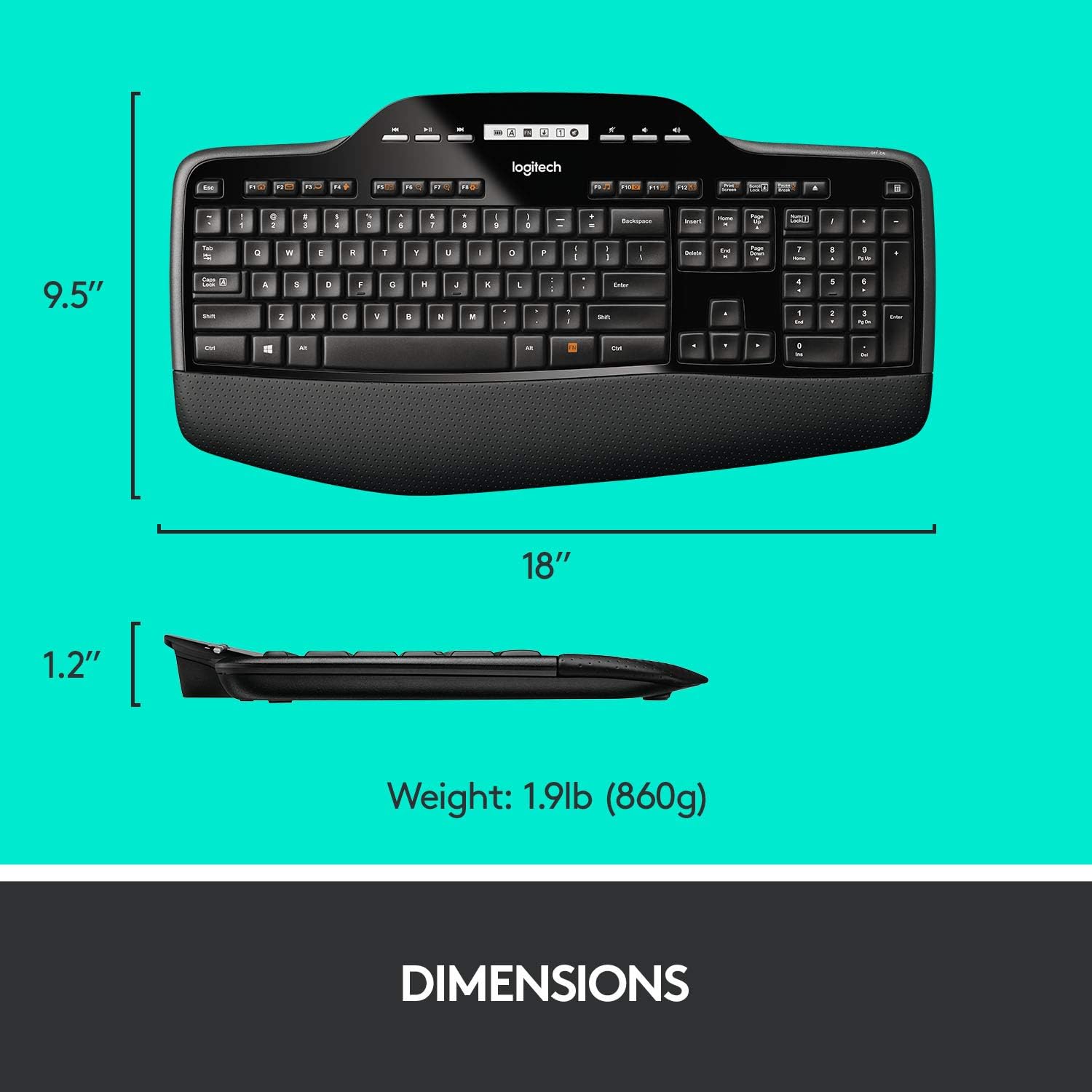 Logitech MK710 Performance Wireless Keyboard and Mouse Combo