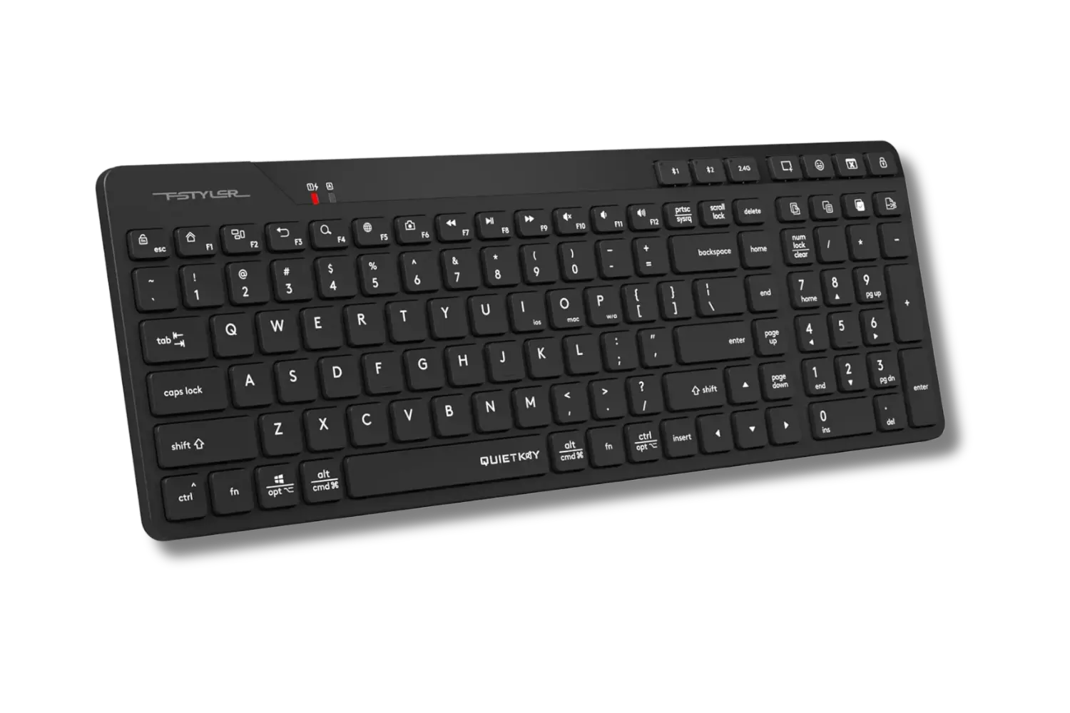 A4Tech FBK27C AS Wireless Keyboard & Bluetooth Multi-Pairing with Quiet Keys - متجر TT Tab للتقنيات الحديثة