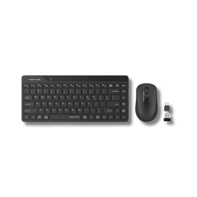 A4Tech FG2200 Air2 Wireless Keyboard & Mouse with Quiet Keys and Adapter Type-C