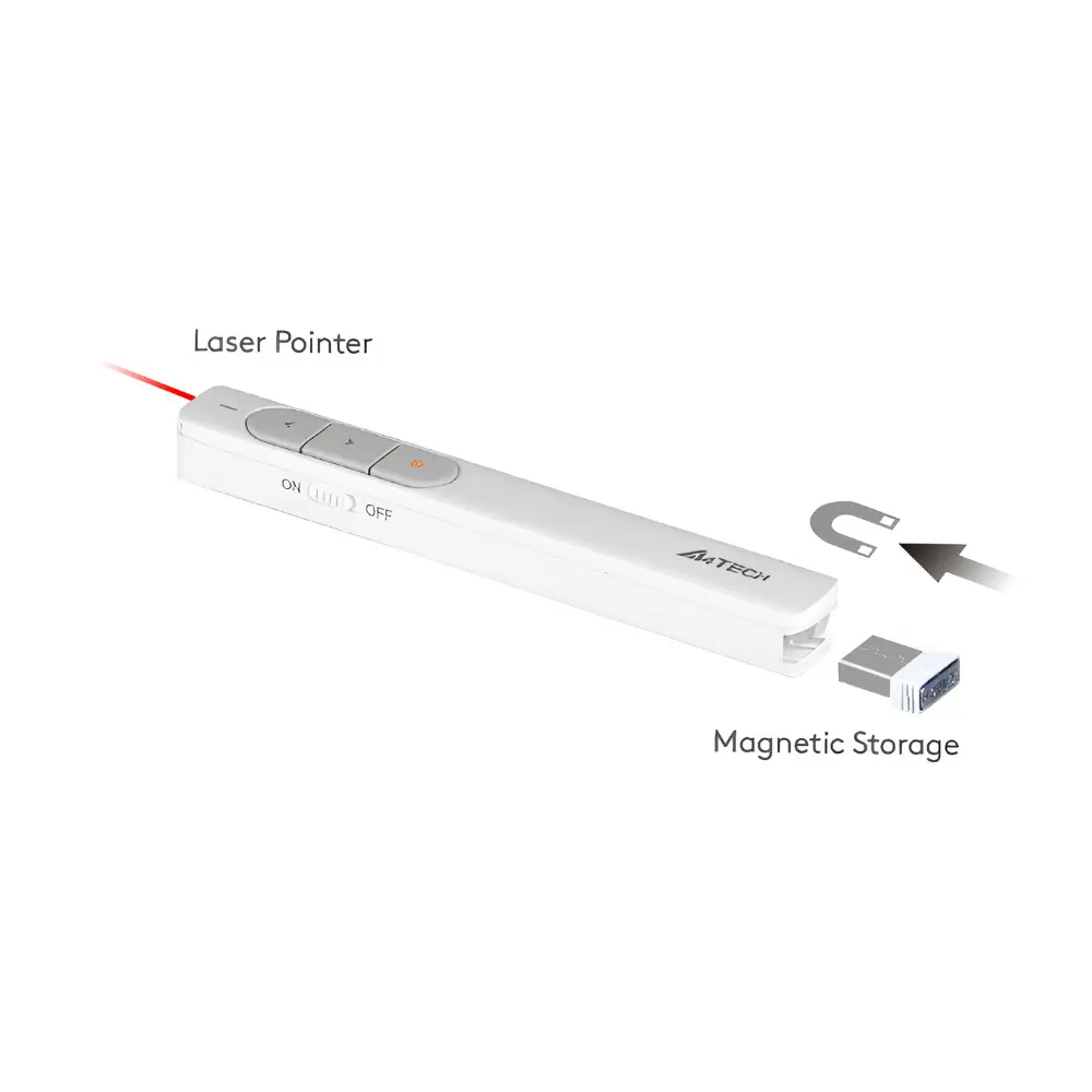 A4Tech LP15 2.4GHz Wireless Laser Presenter - متجر TT Tab للتقنيات الحديثة