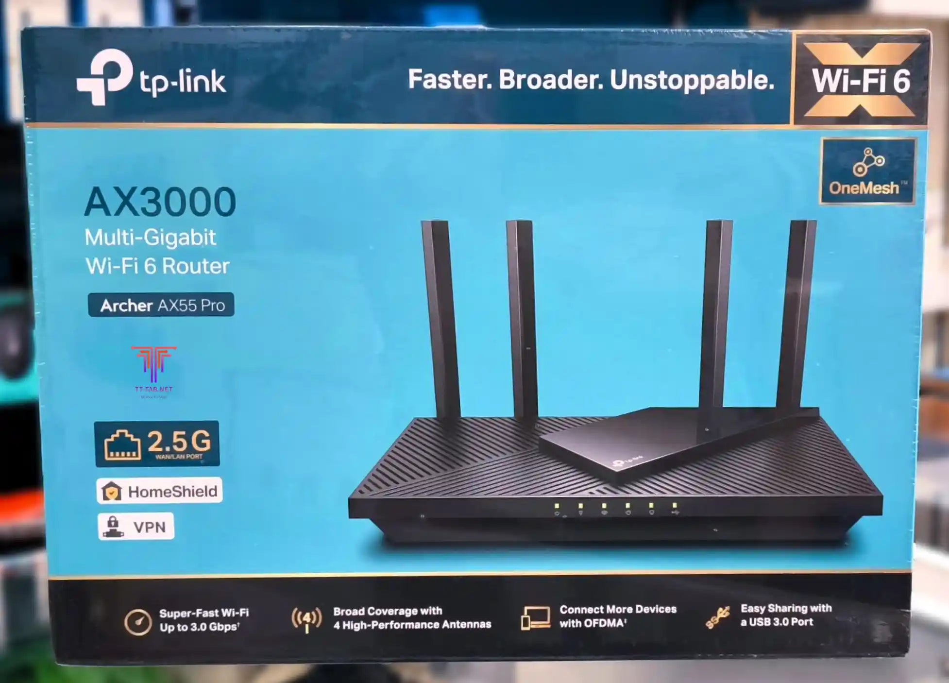 TP-Link Archer AX55 Pro AX3000 Multi-Gigabit Wi-Fi 6 Router with 2.5G Port - للتقنيات الحديثة TT TAB متجر