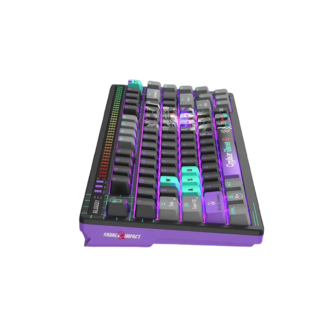 Bloody AT75 Alpha Cypher Ghost Optical Switch Wired Gaming Keyboard 75% - متجر TT Tab للتقنيات الحديثة