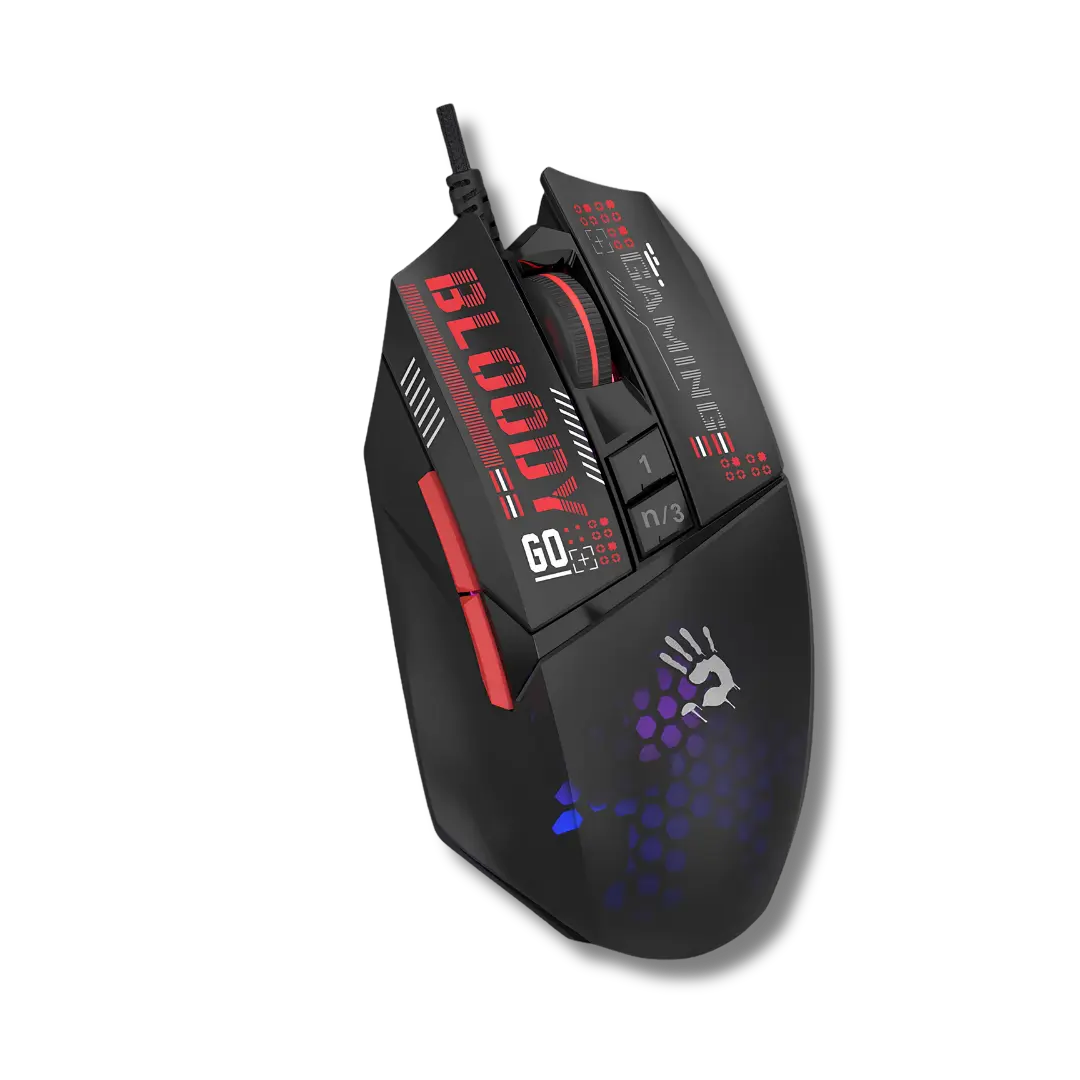 Bloody W60 Max Mini Lightweight RGB Wired Gaming Mouse - متجر TT Tab للتقنيات الحديثة