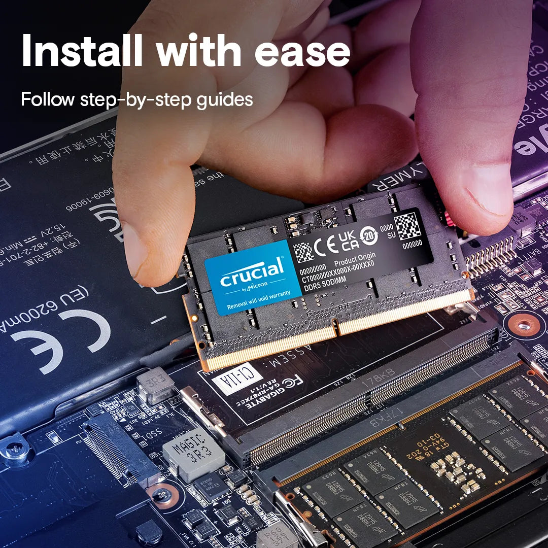 Crucial 16GB DDR5-5600 SODIMM RAM Laptop - للتقنيات الحديثة TT TAB متجر