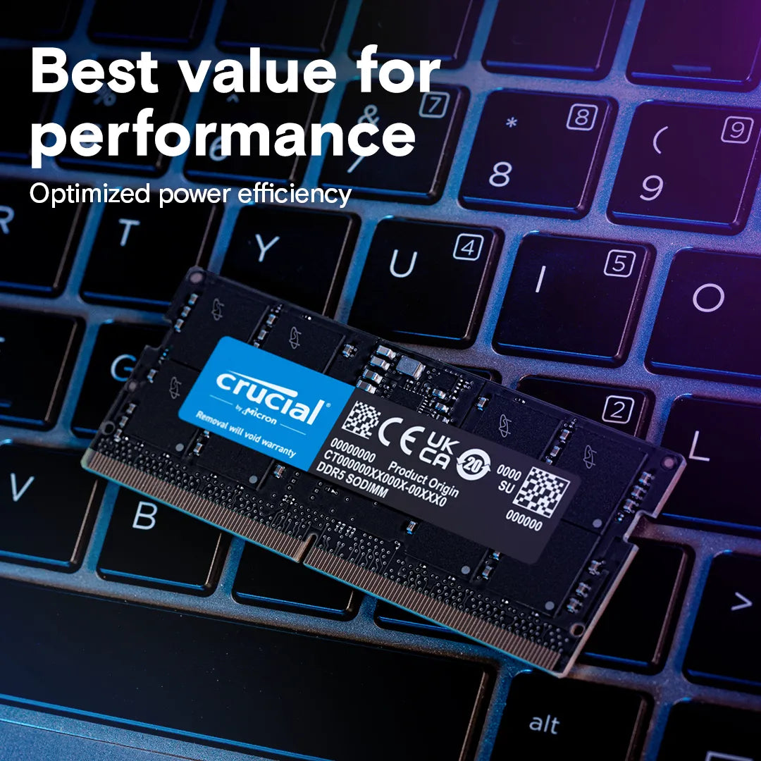 Crucial 16GB DDR5-5600 SODIMM RAM Laptop - للتقنيات الحديثة TT TAB متجر