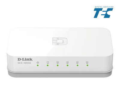 D-Link DES-1005C 5-Port 10/100Mbps Ethernet Unmanaged Switch