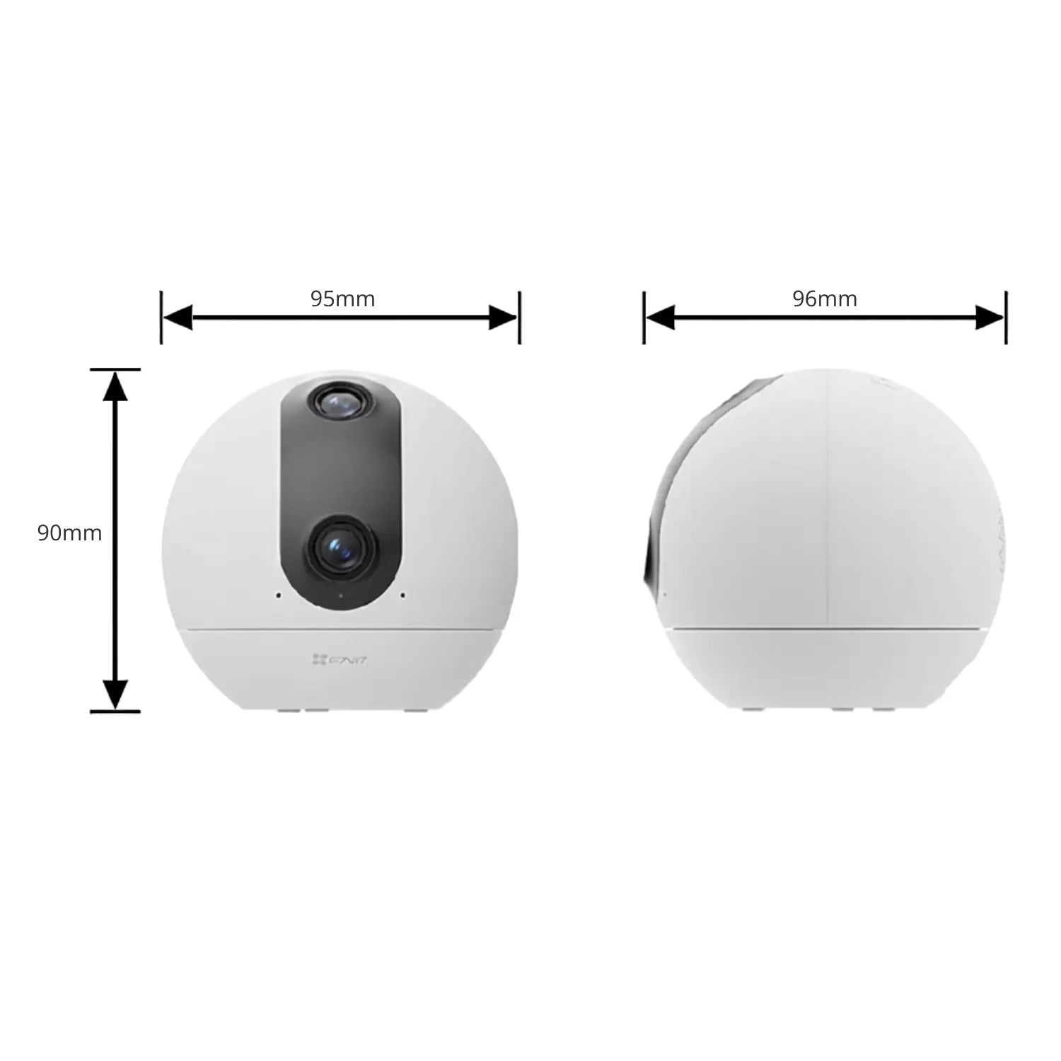EZVIZ C60p Dual Mix 2K Dual-Lens 360° Panoramic Wi-Fi 6 Indoor Security Camera with Touch-to-Call - متجر TT Tab للتقنيات الحديثة