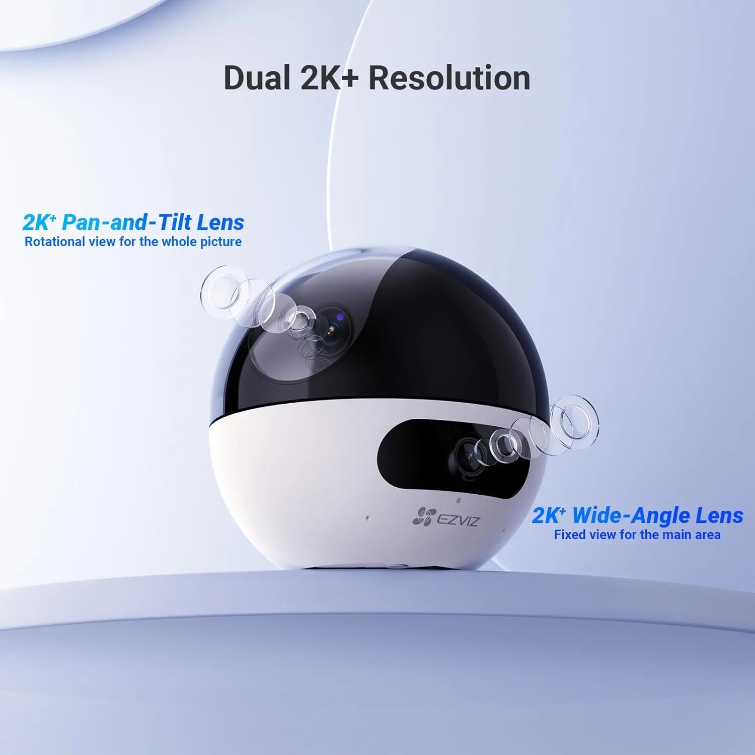 EZVIZ C7 Dual 2K+ Dual-Lens Pan/Tilt Wi-Fi 6 Indoor Security Camera with Gesture-Activated Video Calling - متجر TT Tab للتقنيات الحديثة