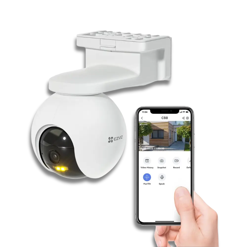 EZVIZ CB8 2K 3MP Battery-Powered Outdoor Pan/Tilt Wi-Fi Security Camera - متجر TT Tab للتقنيات الحديثة