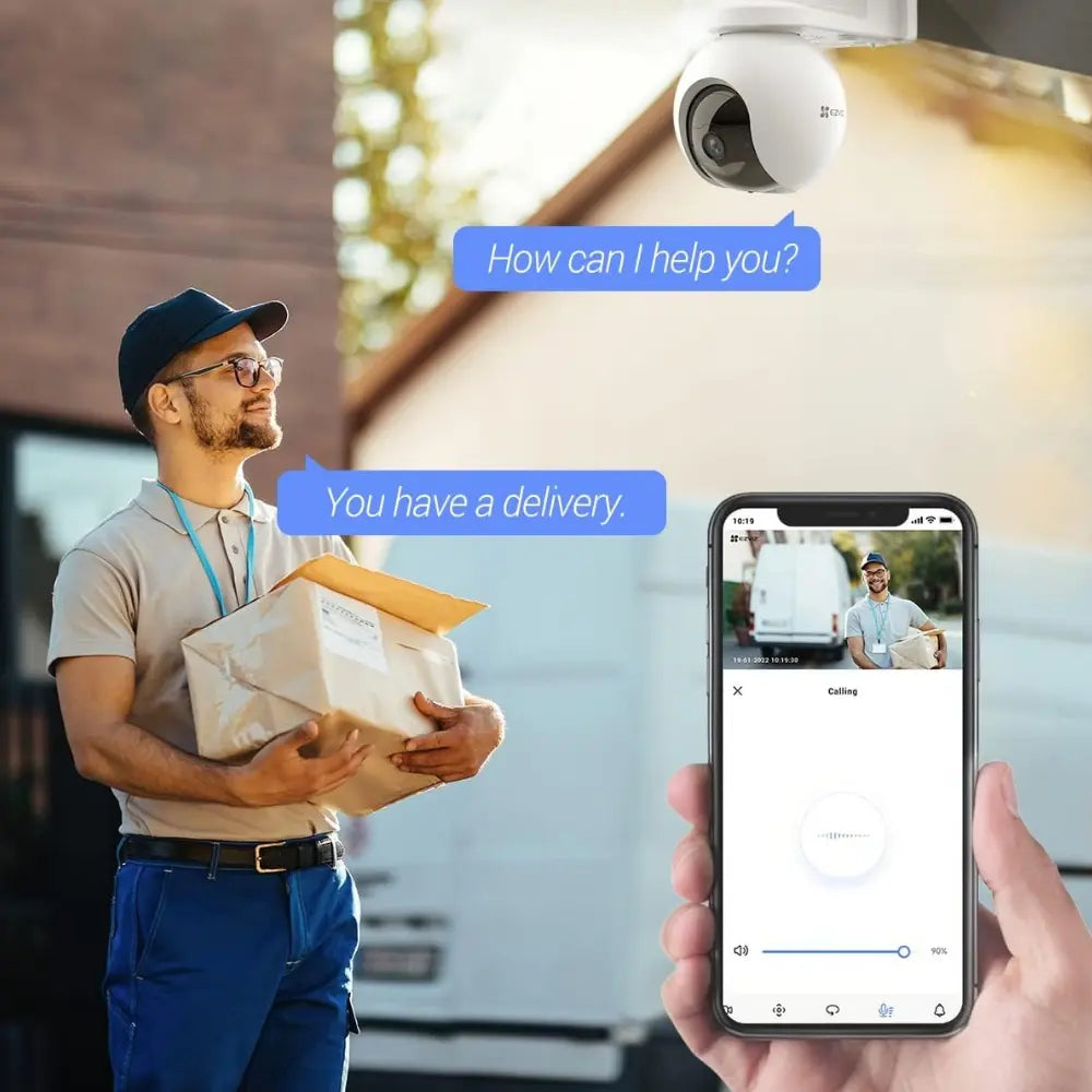 EZVIZ CB8 2K 3MP Battery-Powered Outdoor Pan/Tilt Wi-Fi Security Camera - متجر TT Tab للتقنيات الحديثة