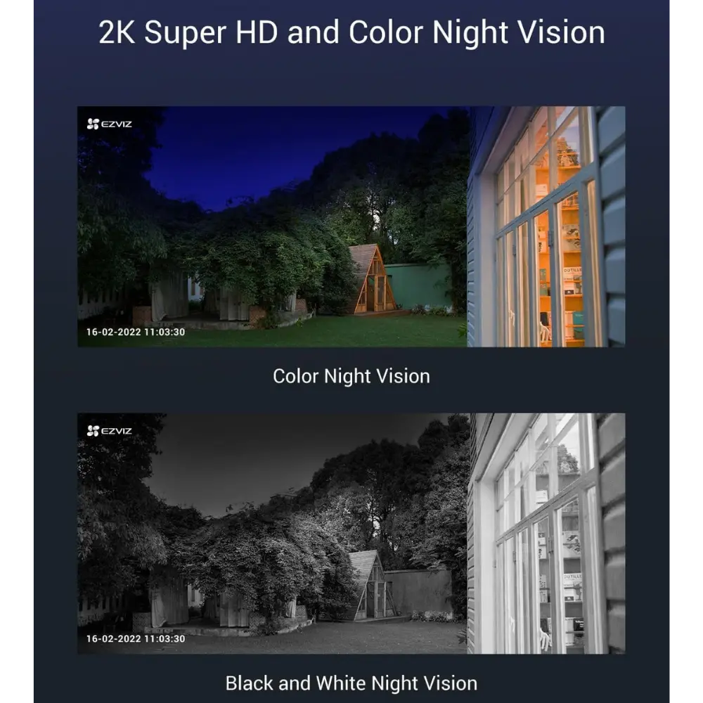 EZVIZ CB8 2K 3MP Battery-Powered Outdoor Pan/Tilt Wi-Fi Security Camera - متجر TT Tab للتقنيات الحديثة