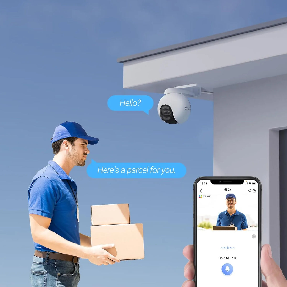 EZVIZ H80x Dual 4K 8MP Dual-Lens Outdoor Pan/Tilt Wi-Fi Security Camera with Full Color Night Vision - متجر TT Tab للتقنيات الحديثة