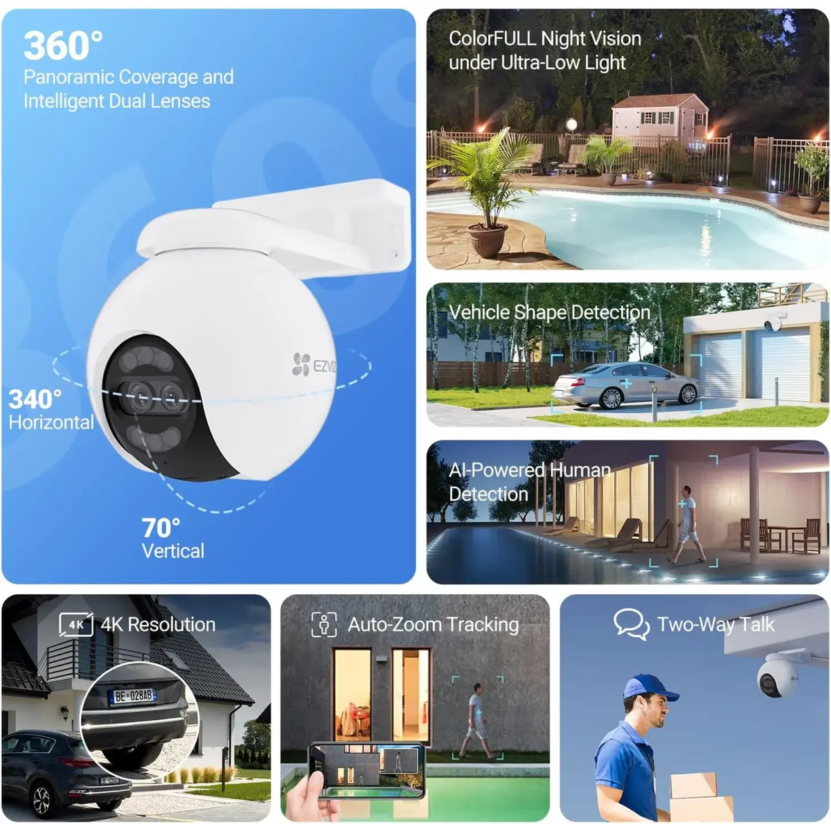 EZVIZ H80x Dual 4K 8MP Dual-Lens Outdoor Pan/Tilt Wi-Fi Security Camera with Full Color Night Vision - متجر TT Tab للتقنيات الحديثة