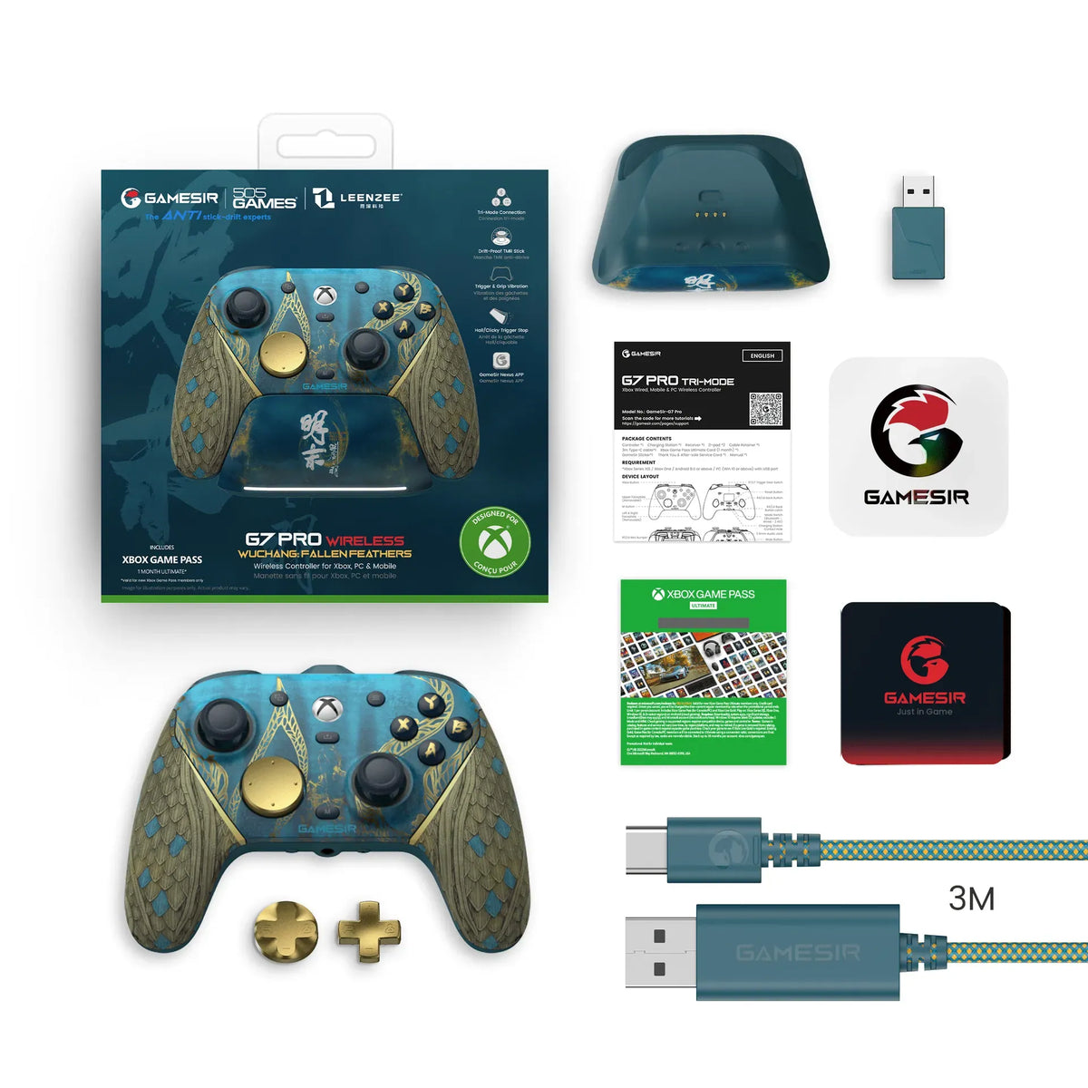 GameSir G7 Pro WUCHANG: Fallen Feathers Edition XBOX, PC & Android Wireless Gaming Controller with TMR Sticks - متجر TT Tab للتقنيات الحديثة