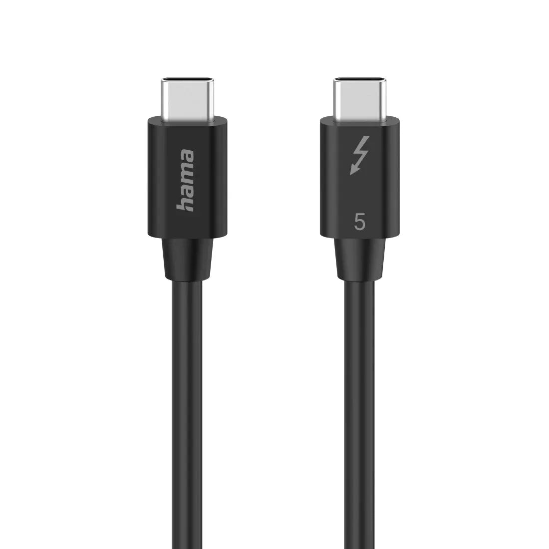 Hama 00200796 USB-C Thunderbolt-5 80Gbps 5A 240W Ultra-HD 8K Data and Charging Cable