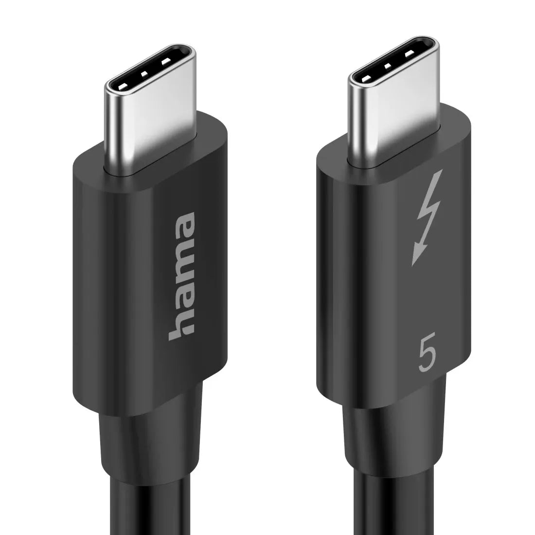 Hama 00200796 USB-C Thunderbolt-5 80Gbps 5A 240W Ultra-HD 8K Data and Charging Cable