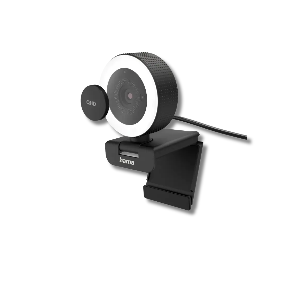 Hama C-850 Pro QHD 2K Webcam with Built-in Ring Light & Remote Control - متجر TT Tab للتقنيات الحديثة